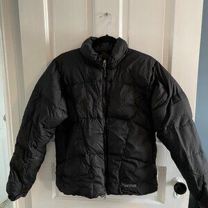 Marmot – Black puffer jacket, size medium